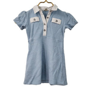 River Island Mini Girls Dress Blue 2-3 Years Blue‎ White Rhinestones